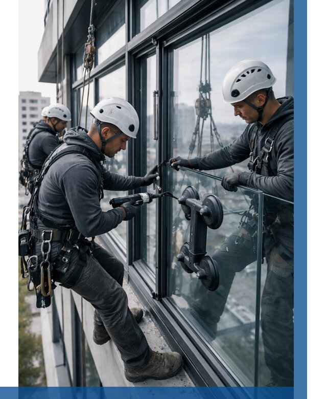 Витражное остекление зданий в Надыме от 3632 р. | ВЫСОТНИК-Ндм