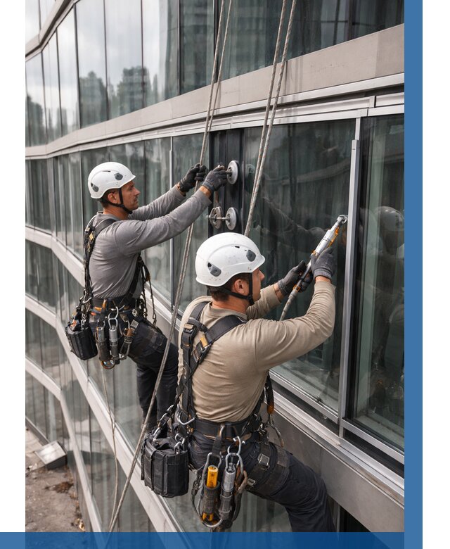 Радиусное остекление фасада в Надыме от 12454 р. | ВЫСОТНИК-Ндм