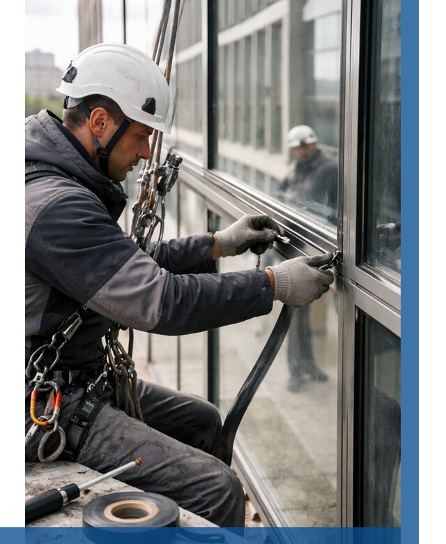 Ремонт витражных конструкций в Надыме от 3632 р. | ВЫСОТНИК-Ндм