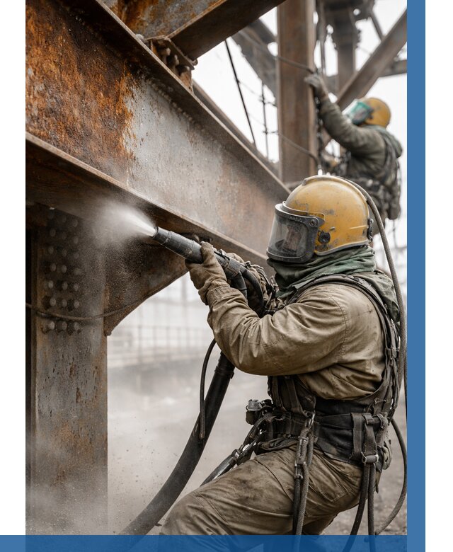 Пескоструйная очистка металлоконструкций в Надыме по 623 р.  ВЫСОТНИК-Ндм