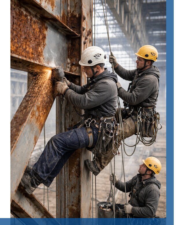 Зачистка металла от ржавчины в Надыме от 363 р. | ВЫСОТНИК-Ндм