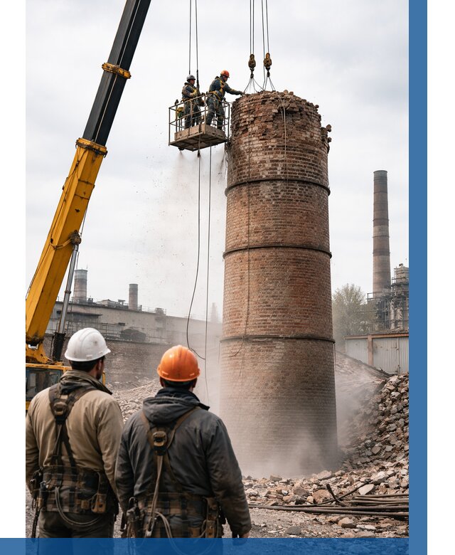 Демонтаж дымовой трубы в Надыме от 93402 р. | ВЫСОТНИК-Ндм, смета