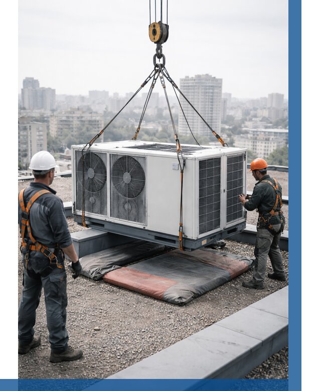 Подъем груза на крышу в Надыме от 5189 р. | ВЫСОТНИК-Ндм заказать