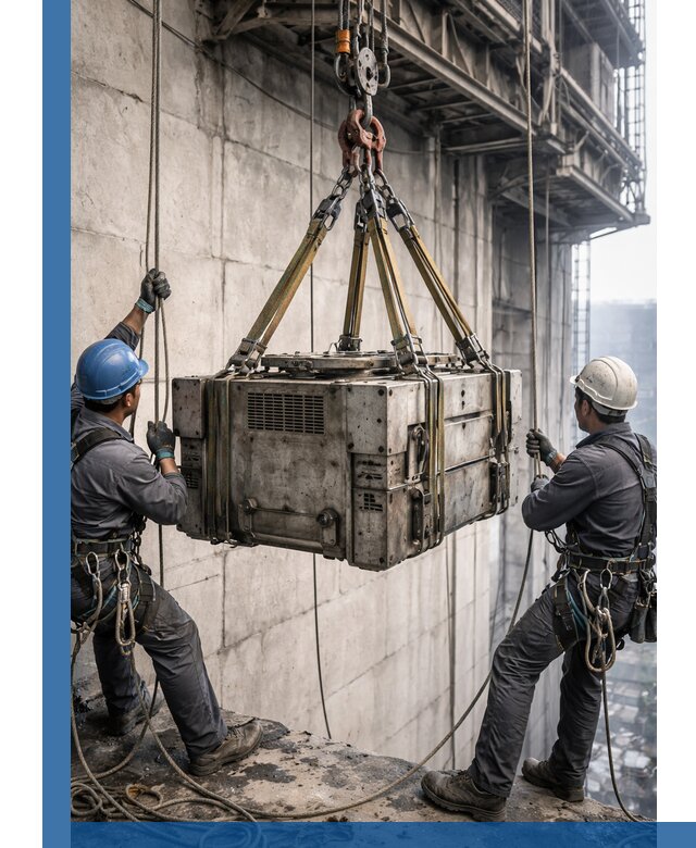 Такелажные работы на высоте, подъем и монтаж грузов в Надыме