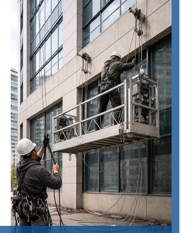 Монтаж и подъем фасадной люльки в Надыме от 12454 р. | ВЫСОТНИК-Ндм