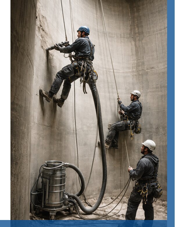 Зачистка силосов в Надыме от 4670 р. Договор и смета ВЫСОТНИК-Ндм