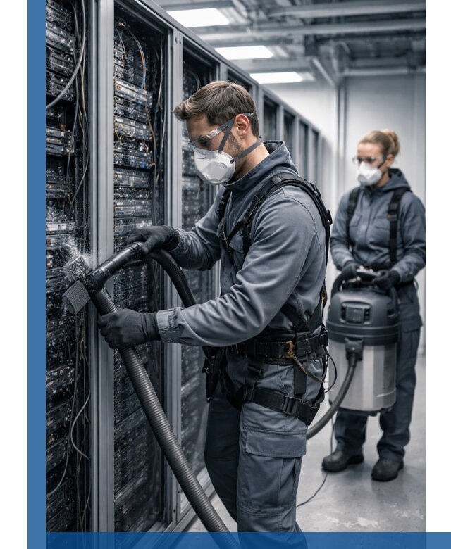 Обеспыливание серверной комнаты в Надыме, профессиональная очистка