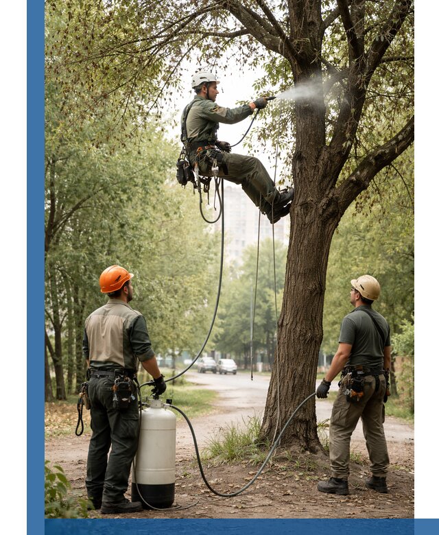 Обработка деревьев от вредителей в Надыме профессиональная защита