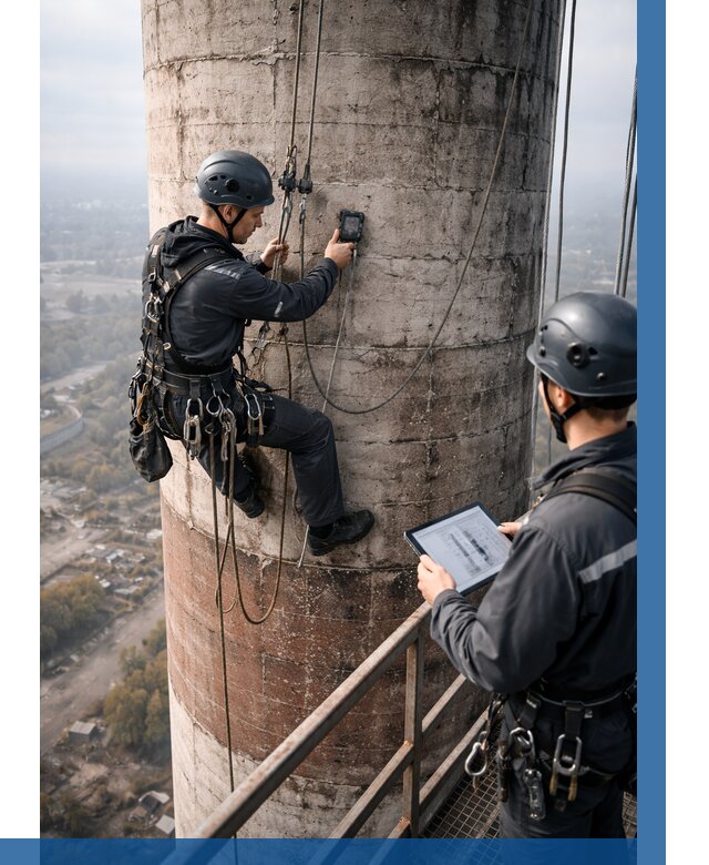 Обследование дымовой трубы в Надыме от 8302 р. | ВЫСОТНИК-Ндм