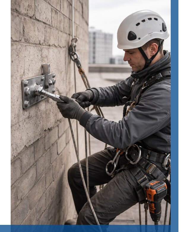 Установка анкерных точек в Надыме от 3632 р. | ВЫСОТНИК-Ндм